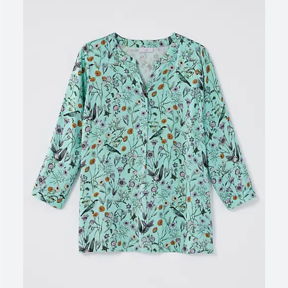 J. Jill Birds printed top SZ LARGE